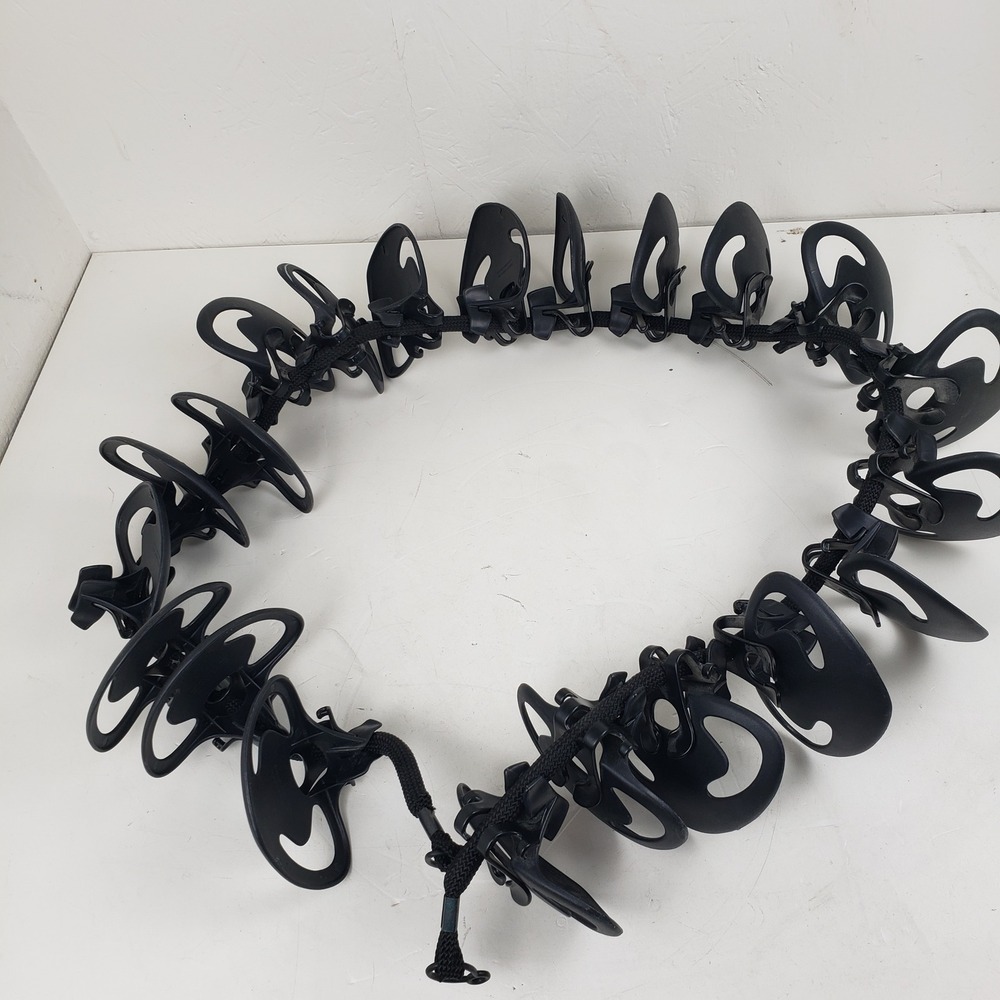 Perfect Curve Cap Rack Baseball Hat Organizer Black Adjustable 21 Clips 60 Inch